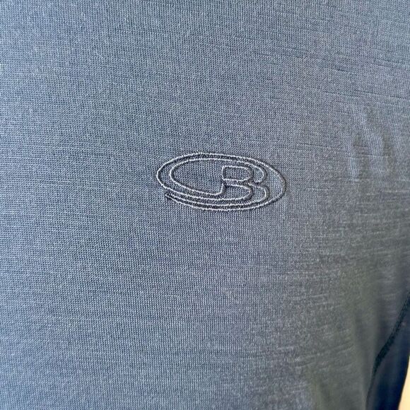 Icebreaker Bodyfit 200 Merino wool base layer. Blue. - Picture 3 of 7
